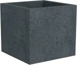 No name Scheurich C-Cube 240 Outdoor Pot planter Freestanding Plastic Black