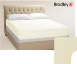 Bradley kummiga voodilina, trikotaaž, 180 x 200 cm, vanilje