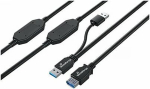 No name MediaRange Aktives USB-Verl&auml;ngerungskabel, USB 3.0, 15m, sw