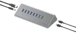 No name CONCEPTRONIC10-Port Hub USB-A3.0/-C Adap.->6xA3.0+m.Netz. gr