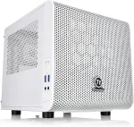 Korpus Thermaltake PC case Core V1 MiniITX Window - Snow Edition