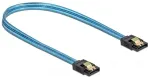 Delock SATA 6 Gb/s Kabel UV Leuchteffekt blau 30 cm