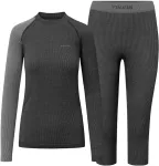 Viking Bielizna damska Mounti Lady Set 3/4 Merino szara XXL