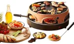 EMERIO Kombi-Pizza Ofen Pizzarette Raclette Grill 6 Pers. (PO-113255.4)