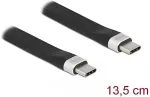 DeLOCK USB 10 Gbps FPC Flachbandkabel USB Type-C&trade; zu USB Type-C&trade; 13,5 cm PD 3 A E-Marker