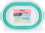 Beldray LA034816MNTFPEU7 Collapsible Laundry Basket 28L White/Mint
