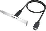 GrauGear Verl&auml;ngerungskabel mit PCI Blende,Type-E auf Type-C retail