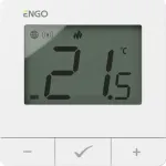 No name Thermostat, battery, white, ZigBee/868MHz, surface