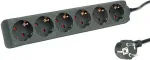 ROLINE 19.07.1072 power extension 1.5 m 6 AC outlet(s) Indoor Black