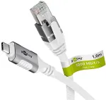 Goobay USB-C 3.1 til RJ45 netv&aelig;rksadapter 1,5 m CAT6 1 Gbit/s Hvid