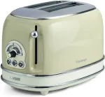 Ariete Vintage Toaster 155 (beige, 810 watts, for 2 slices of toast)