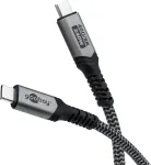 Goobay USB-C Cable, USB4, 1.8 m, bBack/Silver | USB-C to USB-C