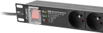LANBERG Power strip PDU rack 19 inch 1U 16A 7X 230V PL SPD-3MP 2m black