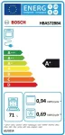 Ahi Bosch Oven | HBA572BB4 | 71 L | Electric | Pyrolytic/Hydrolytic | Touch | Height 59.5 cm | Width 59.4 cm | Black