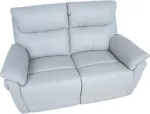 Home4you Diivan BOWEN 2-kohaline elektriline recliner 150x86xH102cm, hallikasbeež naturaalne nahk