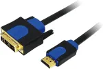 Logilink HDMI-DVI-Kabel Anschl. 18+1pin St/St 2.00m sw 1.4