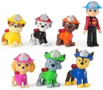 Spinmaster PAW Patrol Fire Rescue Team Pack with 7 Collectible Action Figures, Including Ryder & 6 Pups, Kids Toys for Boys & Girls Ages 3 and Up
