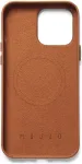 Mujjo Kaitse&uuml;mbris Apple iPhone 14 Pro Max, helepruun, MagSafe, naturaalsest nahast,