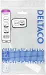 DELTACO Mini DisplayPort till HDMI adapter, 4K 60Hz, 0,2m, Vit