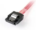 StarTech.com Serial ATA SCSI SAS Kabel - SFF-8087 auf 4x SATA mit Lasche - SATA- / SAS-Kabel - Serial ATA 150/300/600 - 4-Lane - 36 PIN 4iMini MultiLane - 7-poliges SATA - 1,0m - verriegelt - Rot (SAS8087S4100)