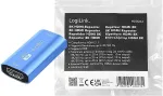 Logilink HDMI repeater, 20m, 8K/60Hz, HDCP 2.3, Alu, blue