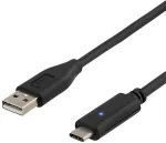 Deltaco Mobiiltelefoni kaabel USB 2.0 "C-A", 2.m, black / USBC-1006