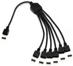 EK Water Blocks Water Blocks EK-D-RGB 6-Fach D-RGB Splitterkabel