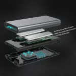 NONAME Obudowa Stacja klonująca Dyski USB-C; 2x M.2 PCIe/NVMe; 20Gbps