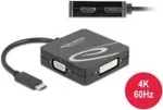 DELOCK USB Type-C&trade; Adapter f&uuml;r einen VGA, DVI, HDMI oder DisplayPort Monitor
