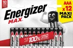 Energizer battery Max Alkaline AAA/LR03 DHP12