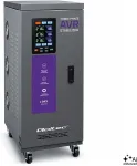 QOLTEC Tr&oacute;jfazowy stabilizator napięcia AVR MULTIPROTECTION |15kVA | Dokładność &plusmn; 3% | Serwomotor 3F | LCD | Expert Line