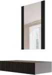 Cama MEBLE Dressing table with mirror PAFOS 80x41.6x100 mat black