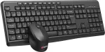 Klaviatuur C-TECH Kl&aacute;vesnice WLKMC-04, bezdr&aacute;tov&yacute; combo set s my&scaron;&iacute;, čern&yacute;, USB, CZ/SK