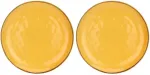 Rose&Tulipani Set of 2 Concerto Ocra Round Platters - Yellow, 32 cm