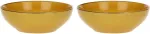 Rose&Tulipani Set of 2 Concerto Ocra Salad Bowls - Yellow, 26 cm
