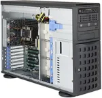 Super Micro Supermicro SuperServer 7049P-TR - Server - Tower - 4U - zweiweg - RAM 0GB - SATA - Hot-Swap 8,9 cm (3.5) - kein HDD - AST2500 - GigE - kein Betriebssystem - Monitor: keiner (SYS-7049P-TR)