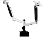SilverStone SST-ARM22SC monitor mount / stand 61 cm (24") Desk Silver