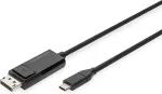 Digitus 2M USB TYPE-C TO DISPLAYPORT BIDIRECTIONAL 8K 30HZ BLACK