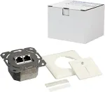LOGILINK Cat.6 Wall Outlet 2xRJ45 STP horizontal, pure white