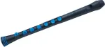 NUVO Recorder+ soprano recorder, black and blue
