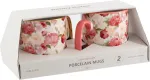 Home4you Kruusid FRIENDS 2tk 450ml, roosad lilled