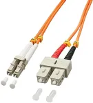 Lindy - Patch-Kabel - LC Multi-Mode (M) - SC multi-mode (M) - 10,0m - Glasfaser - 50/125 Mikrometer - OM2 - halogenfrei (46994)