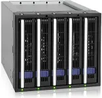Icy Dock IcyDock MB155SP-B black - 5-in-3 Backplane-Moduł