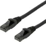 DELTACO k&otilde;rge painduv U/UTP Cat.6 patch-kaabel, 24AWG, TPE, 0,5 m, must