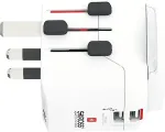 Skross PRO Light USB 2xA - World Reiseadapter, Weltweit