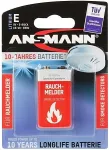ANSMANN 10-year battery smoke detector - 9V Lithium E-Block