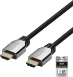 DELTACO ULTRA High Speed HDMI-kaabel, Alu., fl&auml;tad, 2m
