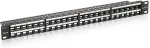 Equip - Patch-Panel mit Kabelverwaltung - Schwarz - 1U - 48 Ports