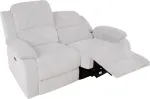 Home4you Diivan FELICIA 2-kohaline elektriline recliner 150x96xH100cm, loodusvalge