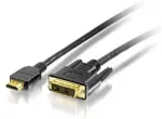 Equip HDMI->DVI-D Bidi. 1920x1200/60Hz St/St 10.00m schwarz Polybeutel